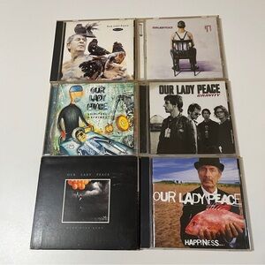 Our Lady Peace CD Lot 6 Albums Naveed Clumsy Happiness Spiritual Machines Gravit